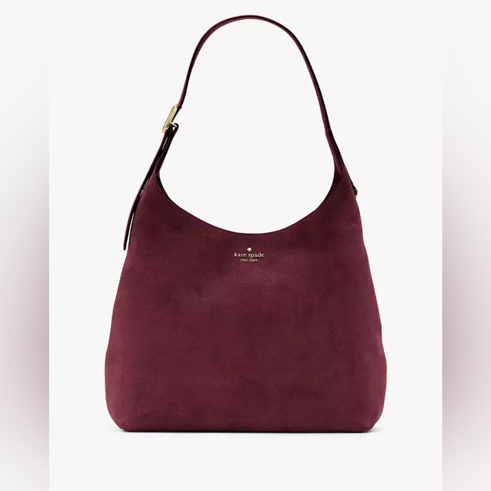 (1770) NWT KATE SPADE 454 Suede Large Shoulder Bag - Picture 2 of 10